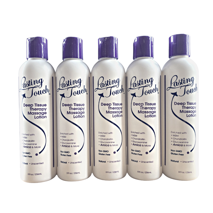 Lasting Touch Deep - Tissue Therapy Massage Lotion, * 8 Onces 5 Pack 15% Savings - GRIMMSTER 