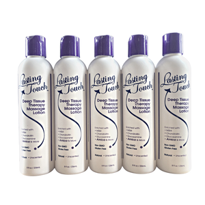 Lasting Touch Deep - Tissue Therapy Massage Lotion, * 8 Onces 5 Pack 15% Savings - GRIMMSTER 