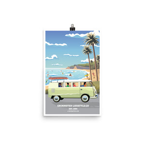 Grimmster Lifestyle Co. VW Van Family Poster