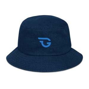 Grimmster Trademark Denim bucket hat - GRIMMSTER 