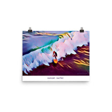 Load image into Gallery viewer, Sunset Surfer Print - GRIMMSTER 